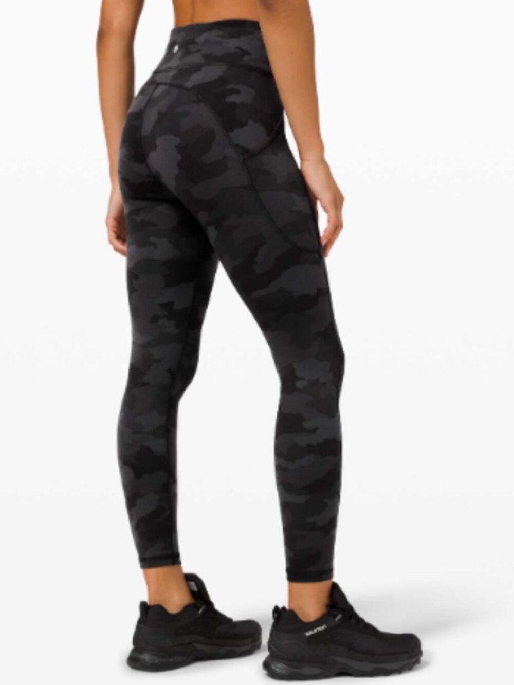 Women's Lululemon Invigorate High-Rise Tight 25", Camo, Size 10